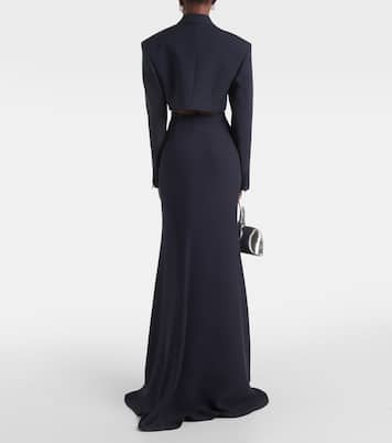 High-Rise-Maxirock aus Seide | Valentino