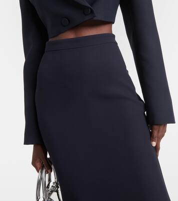 High-Rise-Maxirock aus Seide | Valentino