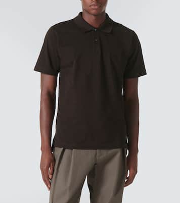 Scritto cotton piqué polo shirt | Berluti