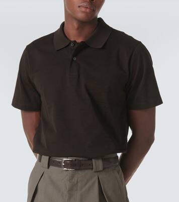 Scritto cotton piqué polo shirt | Berluti