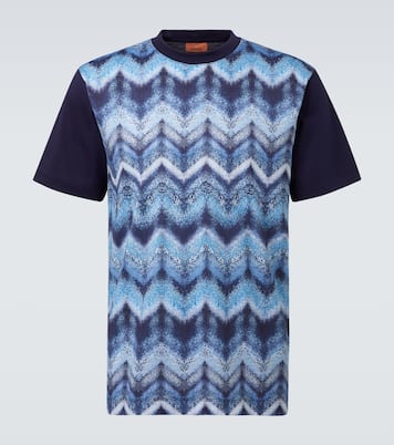 Camiseta en jersey de algodón en zigzag | Missoni