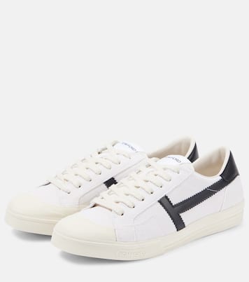 Logo leather sneakers | Tom Ford