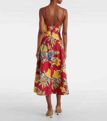 Bedrucktes Midikleid aus Baumwolle | Polo Ralph Lauren