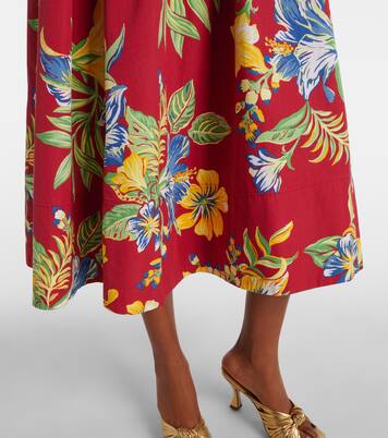 Bedrucktes Midikleid aus Baumwolle | Polo Ralph Lauren
