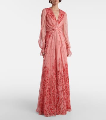 Printed silk gown | Etro