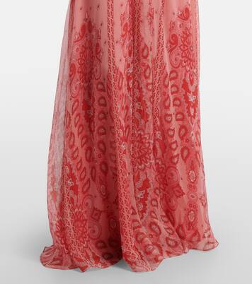 Printed silk gown | Etro