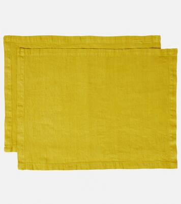 طقم مفرش سفرة من الكتان عدد 2 | Once Milano