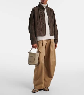 Sac Pin Surpiqué Mini en cuir | Delvaux