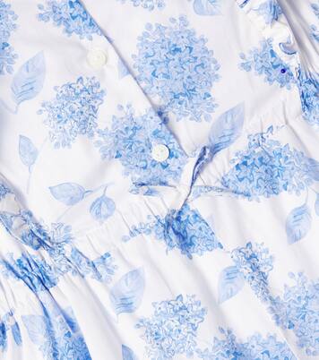 Floral ruffled cotton playsuit | Tartine et Chocolat