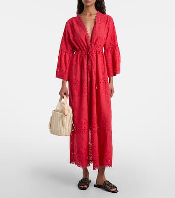 Cafetan Tallulah brodé en coton | Melissa Odabash