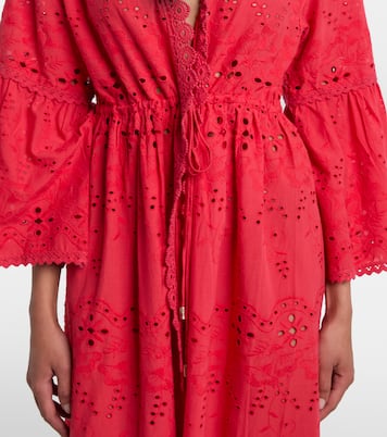 Cafetan Tallulah brodé en coton | Melissa Odabash