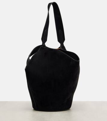 Lotus Small suede tote bag | Khaite