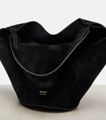 Lotus Small suede tote bag | Khaite