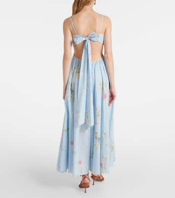 Lucky Picnic floral cotton maxi dress | Zimmermann