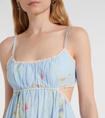 Lucky Picnic floral cotton maxi dress | Zimmermann