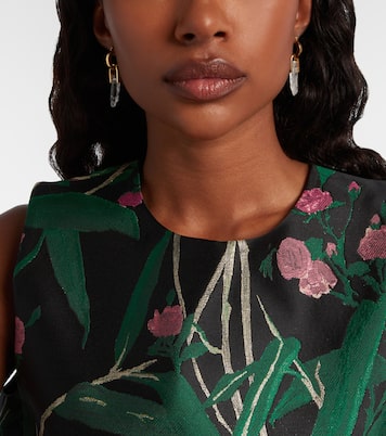 Pillar gold-plated pendant earrings  | La DoubleJ