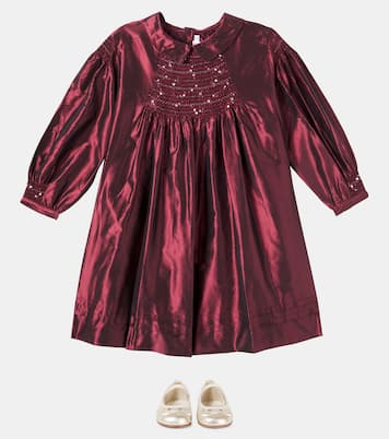 Jeanne embellished silk taffeta dress | Bonpoint