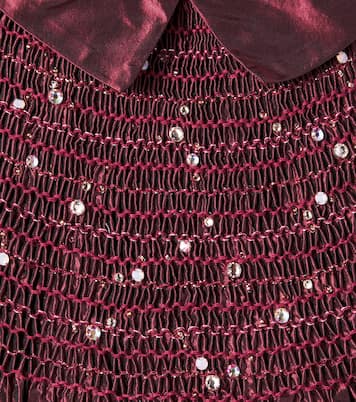 Jeanne embellished silk taffeta dress | Bonpoint