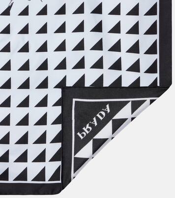 Printed silk twill scarf | Prada