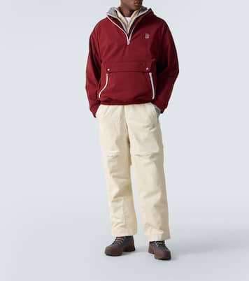 Cashmere and cotton-blend half-zip sweatshirt | Brunello Cucinelli