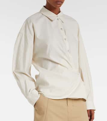 Twisted cotton and silk shirt | Lemaire