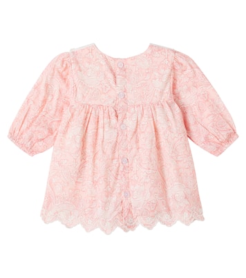 Baby - Abito Arinola in cotone con pizzo  | Louise Misha
