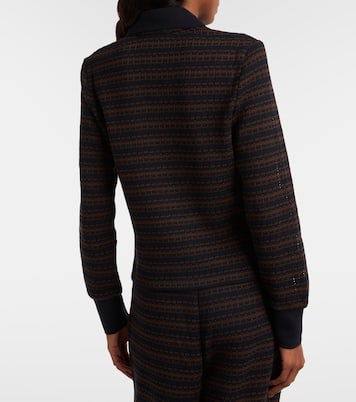 Kamal striped polo sweater | Veronica Beard