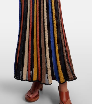 Abito lungo Albie con lamé a righe | Ulla Johnson