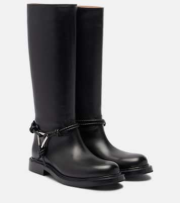 James leather knee-high boots | Bottega Veneta
