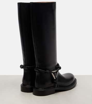 James leather knee-high boots | Bottega Veneta
