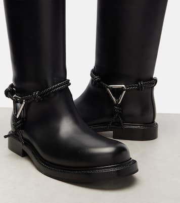 James leather knee-high boots | Bottega Veneta