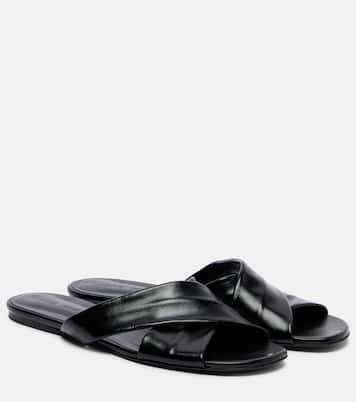 Liria leather slides | Khaite