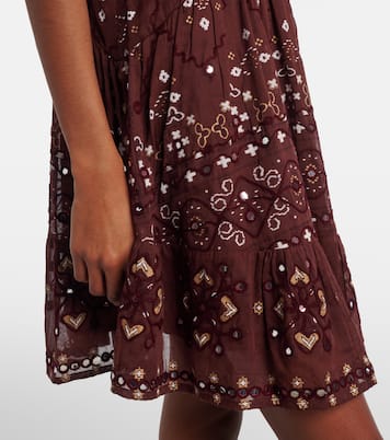 Besticktes Minikleid aus Baumwolle | Juliet Dunn