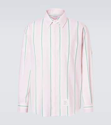 Chemise rayée en coton  | Thom Browne