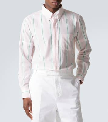 Chemise rayée en coton  | Thom Browne