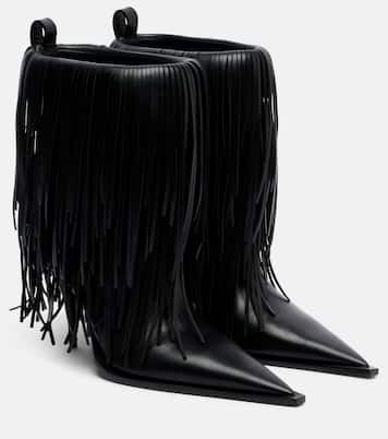 Bottines Avenue Fringe en cuir | Balenciaga
