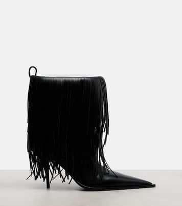 Bottines Avenue Fringe en cuir | Balenciaga
