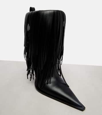 Bottines Avenue Fringe en cuir | Balenciaga