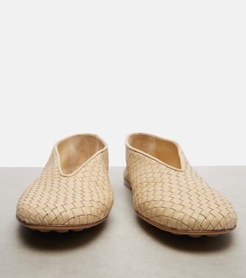 Rosa Intrecciato leather ballet flats | Bottega Veneta