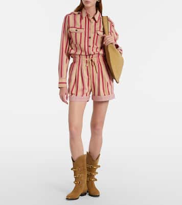 Nirma striped cotton shorts | Marant Etoile