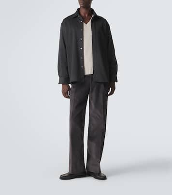 Amo cotton corduroy wide-leg pants | Saman Amel