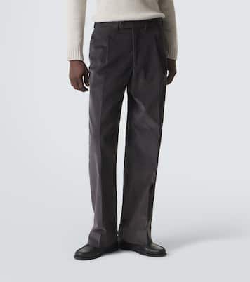 Amo cotton corduroy wide-leg pants | Saman Amel