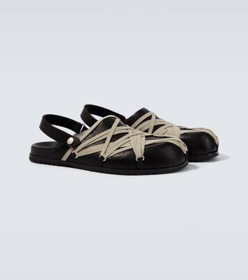 Megalace leather mules | Rick Owens