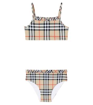 Bikini Burberry Check con volant | Burberry Kids