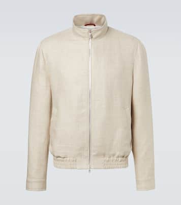 Jacke aus Seide, Leinen und Wolle | Brunello Cucinelli