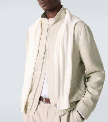 Jacke aus Seide, Leinen und Wolle | Brunello Cucinelli