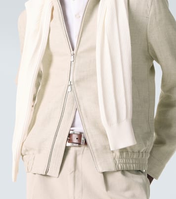 Jacke aus Seide, Leinen und Wolle | Brunello Cucinelli
