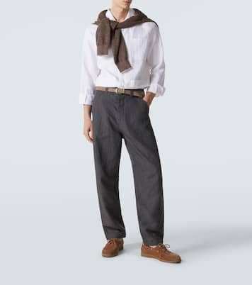 Hemp, linen, and cotton shirt | Brunello Cucinelli