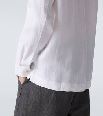 Hemp, linen, and cotton shirt | Brunello Cucinelli