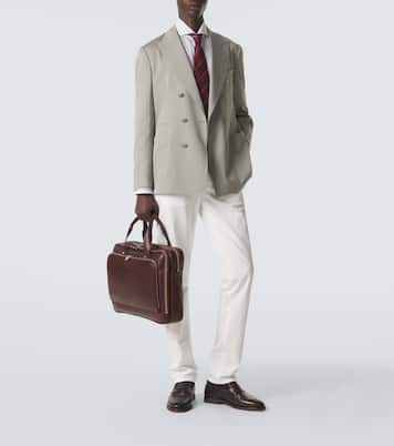 Leather briefcase | Brunello Cucinelli